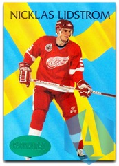 1992 Parkhurst Emerald Ice #451 Nicklas Lidstrom Detroit Red Wings